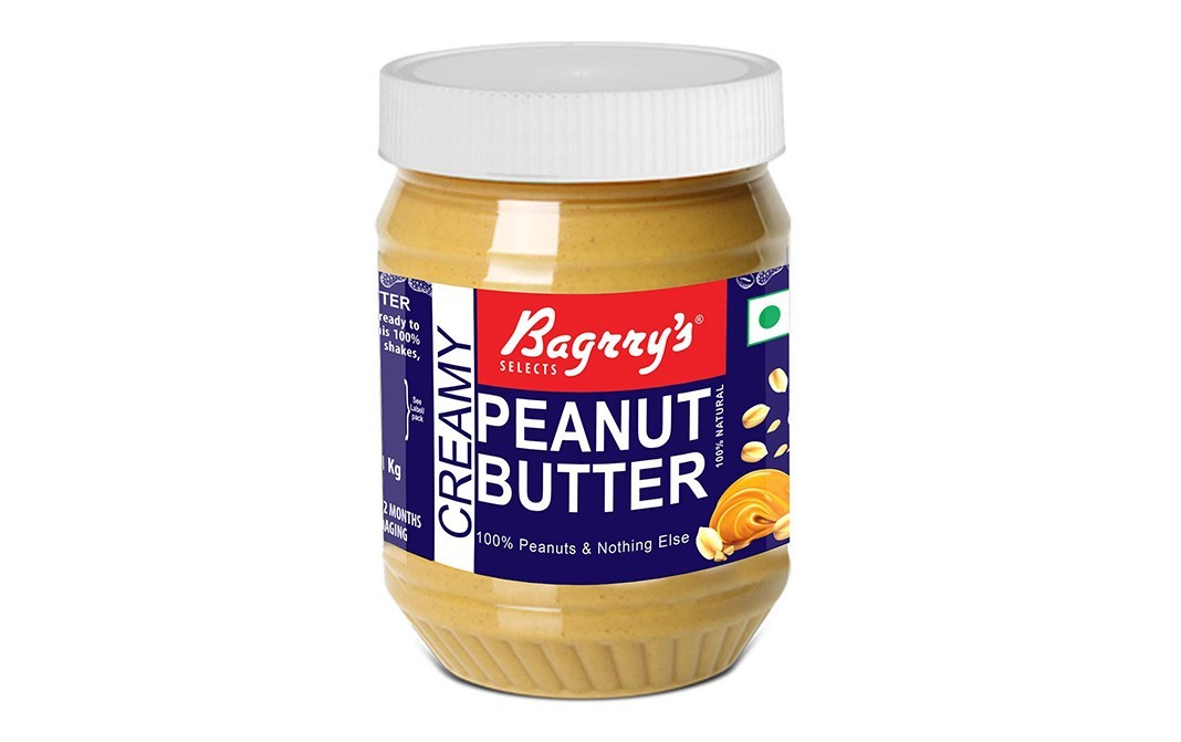 Bagrry's Peanut Butter, Creamy    Plastic Jar  1 kilogram
